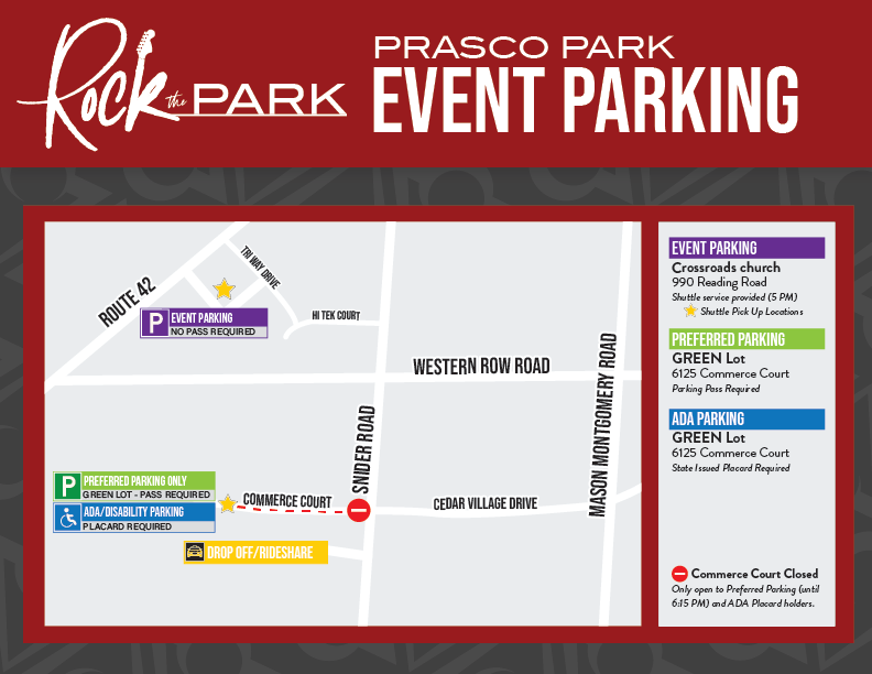 Rock the Park - Event Parking Crossroads